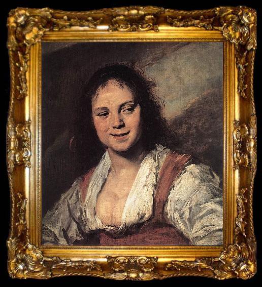 framed  Frans Hals Gypsy Girl, ta009-2